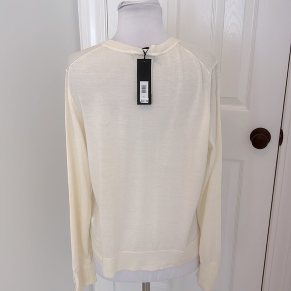 Banana Republic Washable Merino Wool Cardigan Ivory - Picture 2 of 8